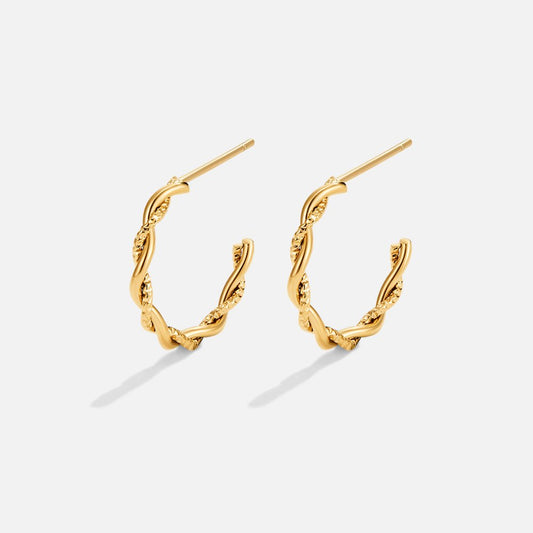 Twisted Rope Earring – FIORENE