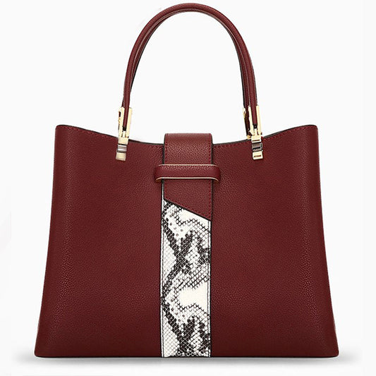 Valmara Python Accent Tote Bag– FIORENE