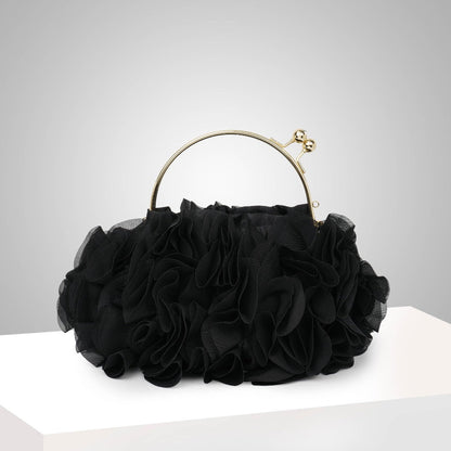 Scarlet Ruffle Handbag – FIORENE