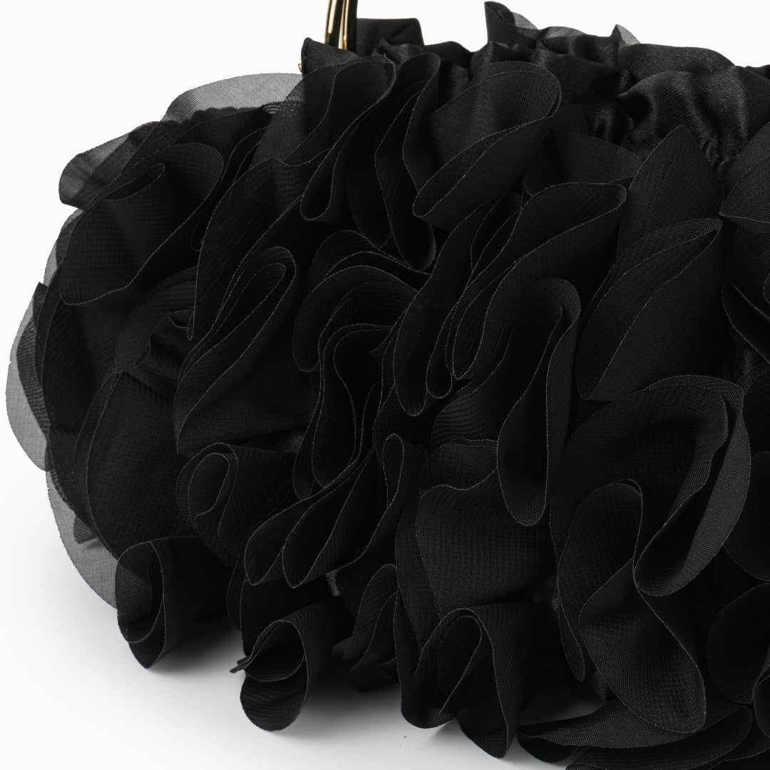 Scarlet Ruffle Handbag – FIORENE