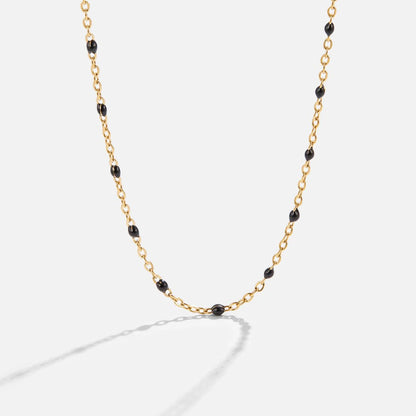 Golden Midnight Station Necklace – FIORENE