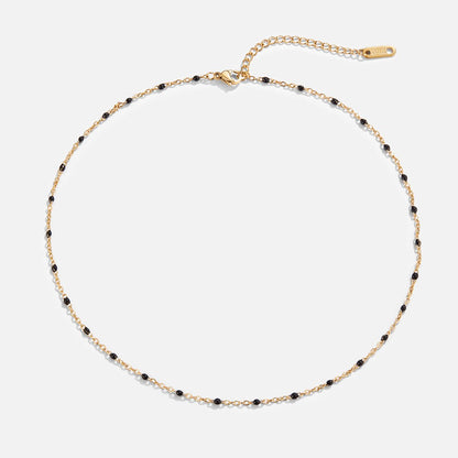 Midnight Beaded Necklace – FIORENE