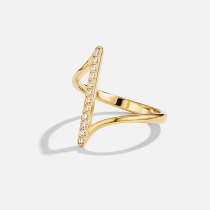 Linear Crystal Peak Ring – FIORENE