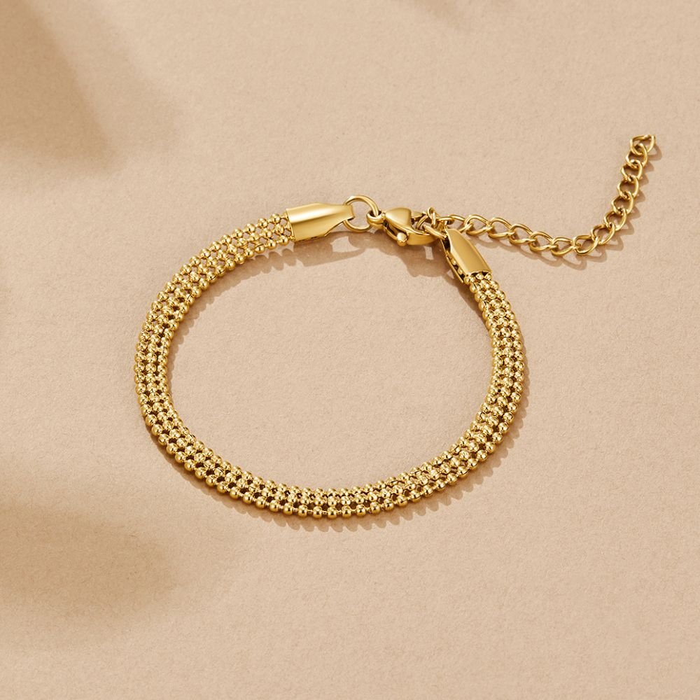 Lustrous Granulated Trio Bracelet – FIORENE