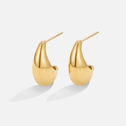 Radiant Gilded Teardrop Studs – FIORENE