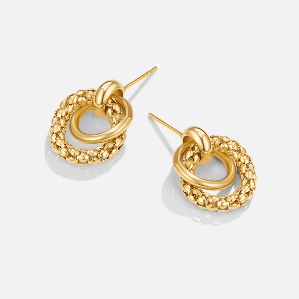 Entwined Texture Duo Earring – FIOREN