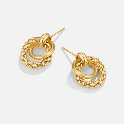 Entwined Texture Duo Earring – FIOREN