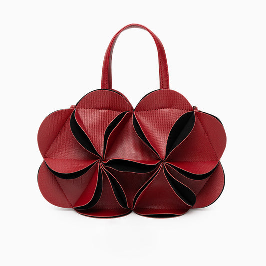 Crimson Bloom Origami Handbag – FIORENE