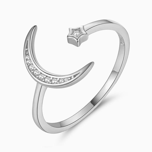 Celestial Moon & Stars Ring - FIORENE