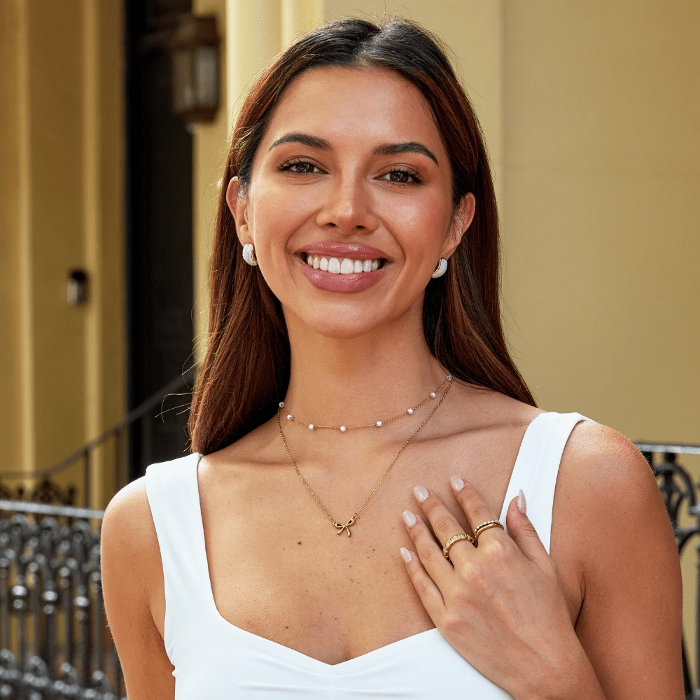 Radiant Marble Stud Earrings – FIORENE