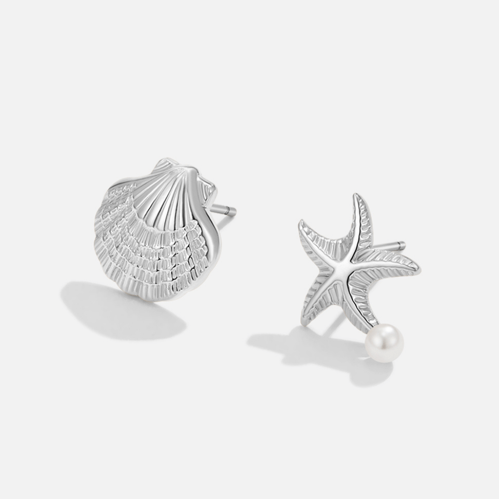 Silver Marine Earrings – FIORENE