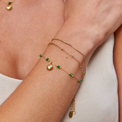 Emerald Shell Bracelet – FIORENE