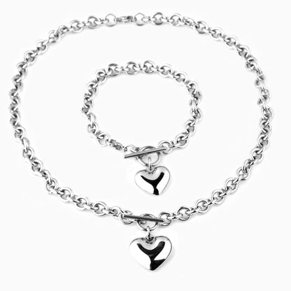 Serena Polished Heart Set - FIORENE