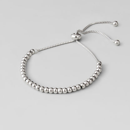 Silver Sphere Slider Bracelet – FIORENE