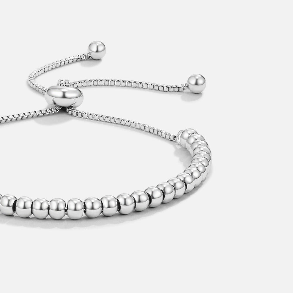 Silver Sphere Slider Bracelet – FIORENE