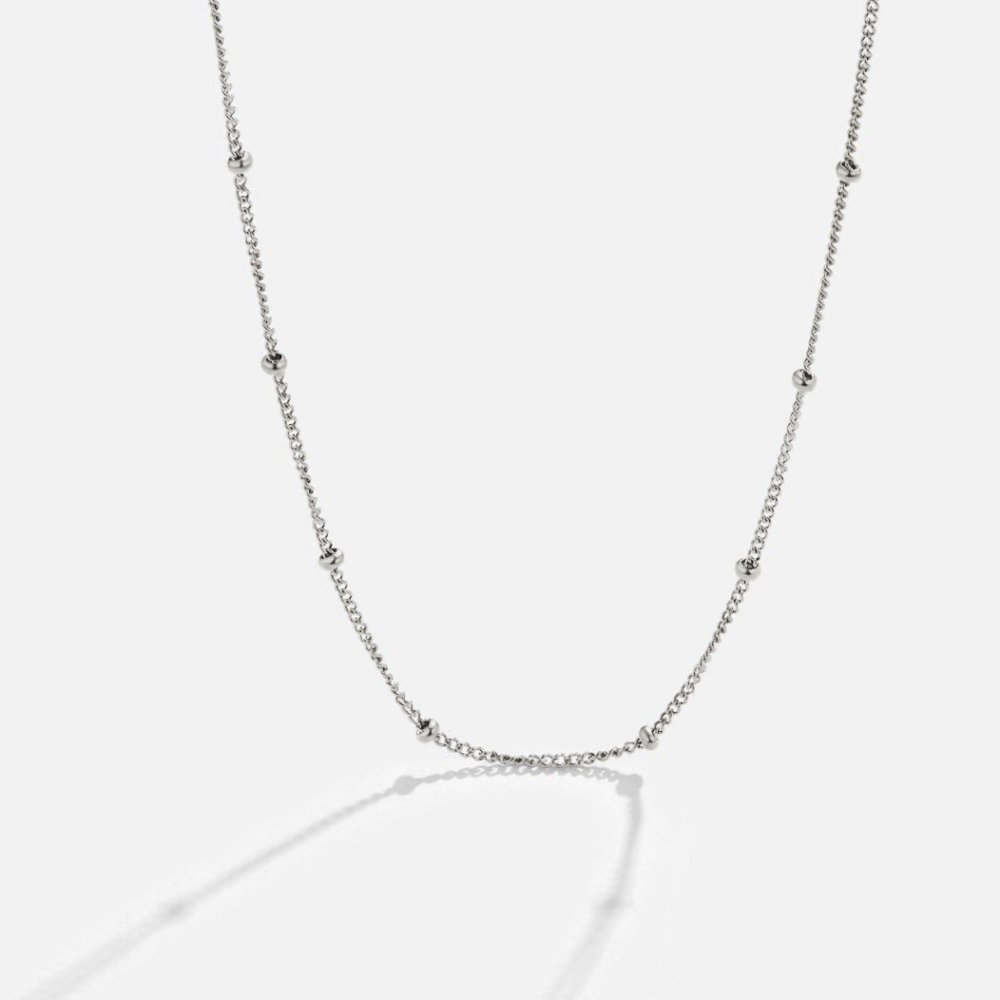 Radiant Silver Sphere Strand – FIORENE