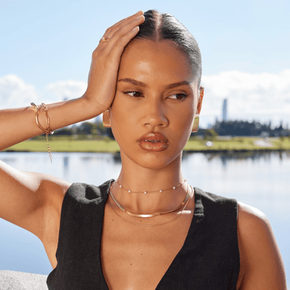 Radiant Ribbed Fan Earrings – FIORENE