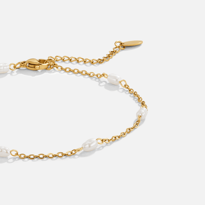 Lustrous Pearl Anklet – FIORENE