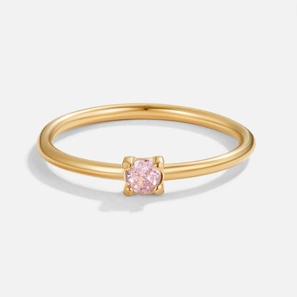 Rose Solitaire Ring – FIORENE
