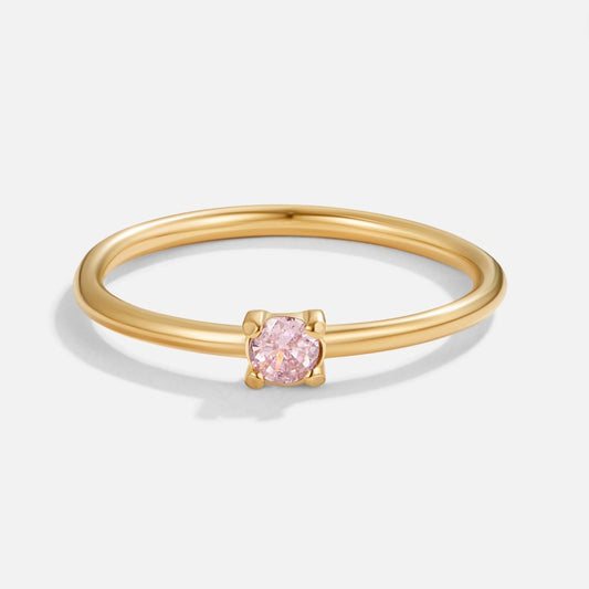 Rose Solitaire Ring – FIORENE
