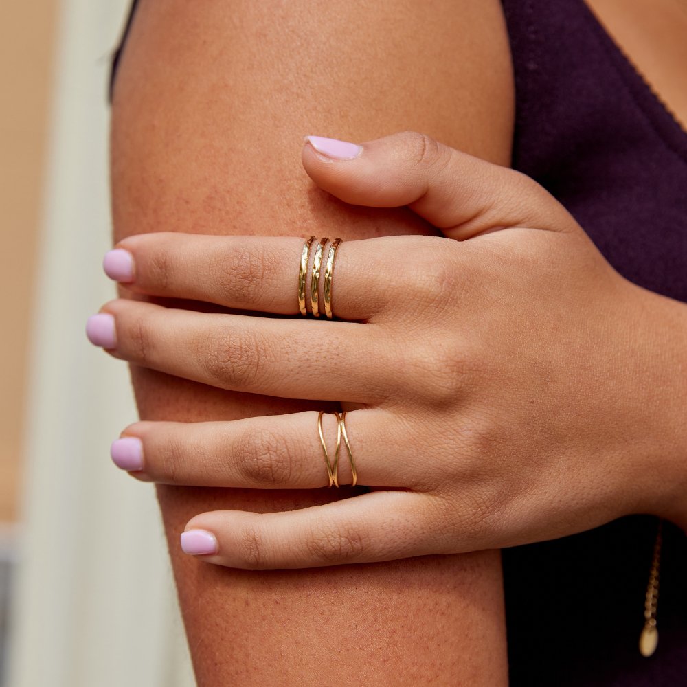 Triple Wave Ring – FIORENE