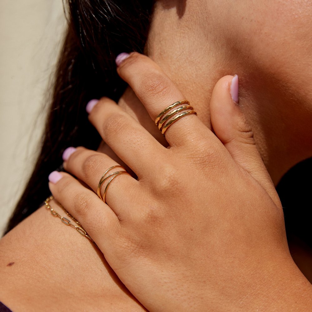 Triple Wave Ring – FIORENE