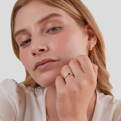 Onyx-Tone Baguette Ring – FIORENE