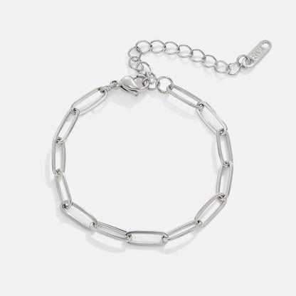 Silver Linear Link Bracelet – FIORENE