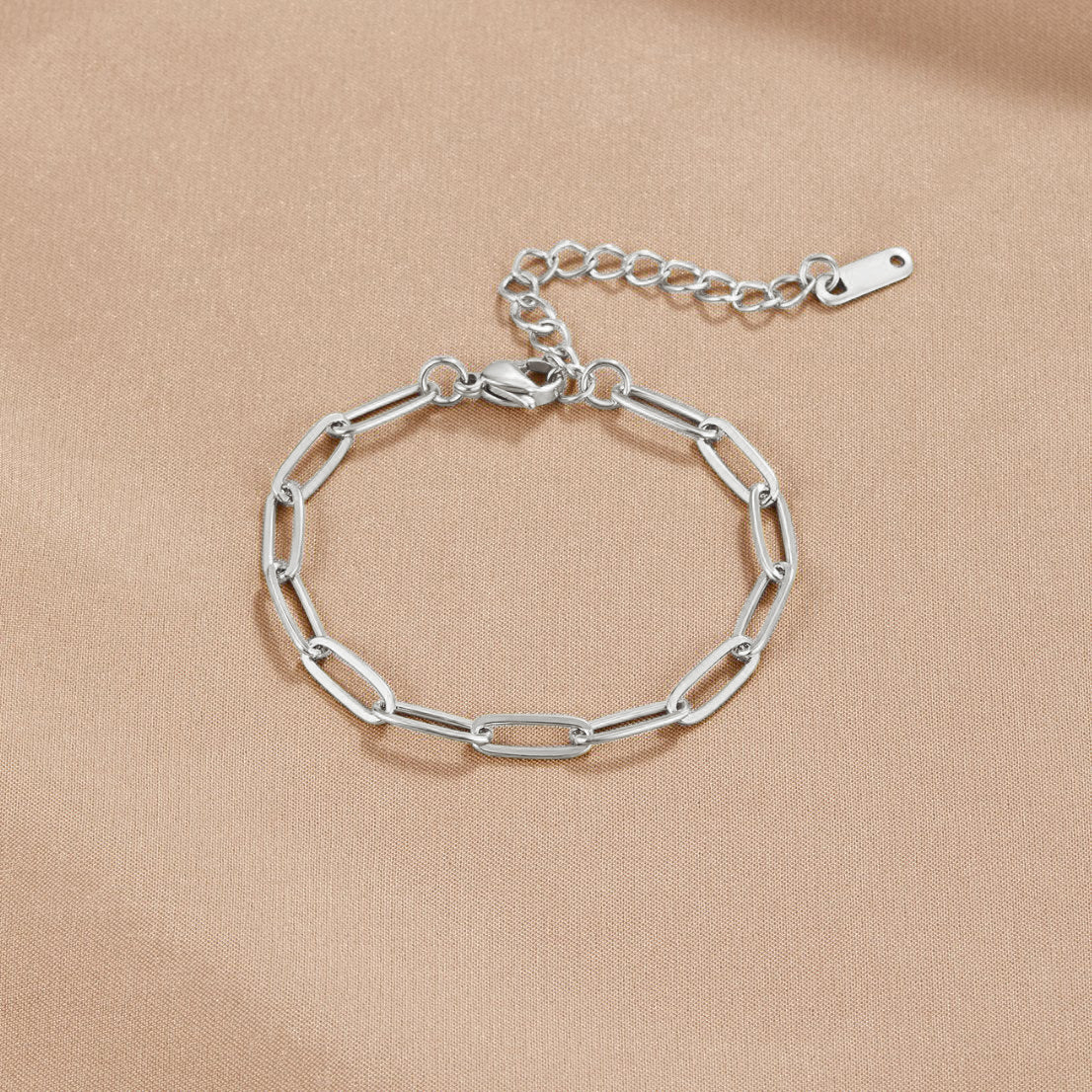 Silver Linear Link Bracelet – FIORENE