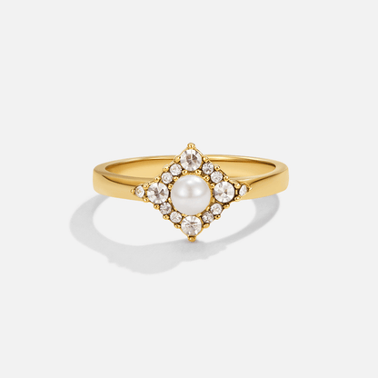 Imperial Pearl Rhombus Ring – FIORENE