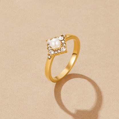 Imperial Pearl Rhombus Ring – FIORENE