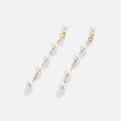 Luminous Pearl Linear Earring – FIORENE