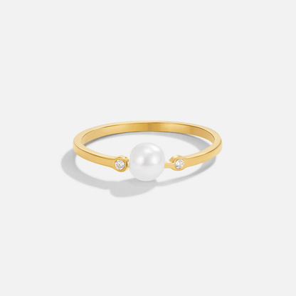 Zenith Slender Pearl Ring – FIORENE