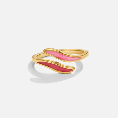 Gilded Petal Pink Ring – FIORENE