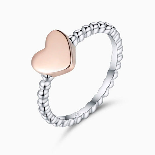 Roselle Heart Charm Ring – FIORENE
