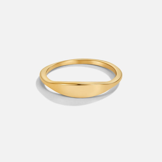 Minimalist Signet Ring – FIORENE