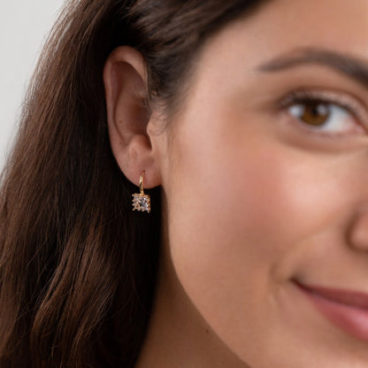 Princess Square Earring – FIORENE