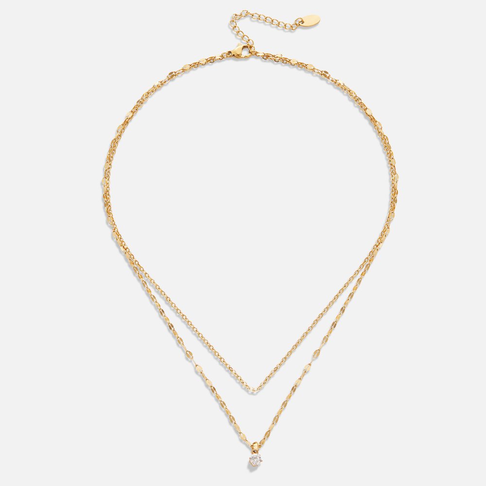 Luminous Double Sequence Necklace – FIORENE