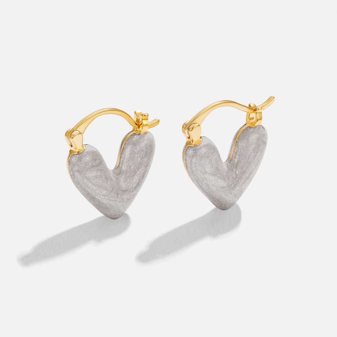 Marbleized Love Click Earring – FIORENE