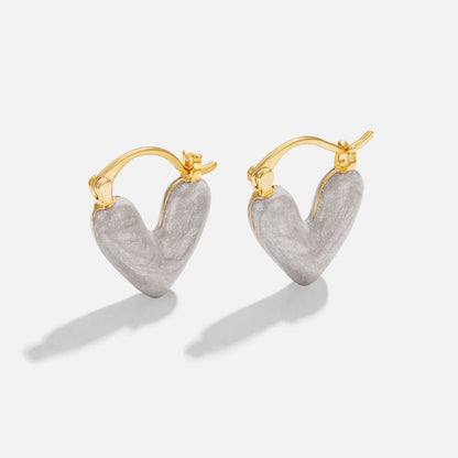 Marbleized Love Click Earring – FIORENE