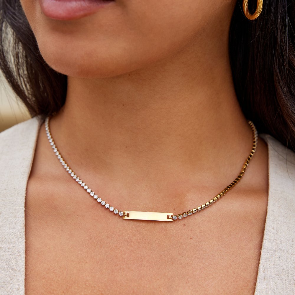 Polished Crystal Strand Necklace – FIORENE