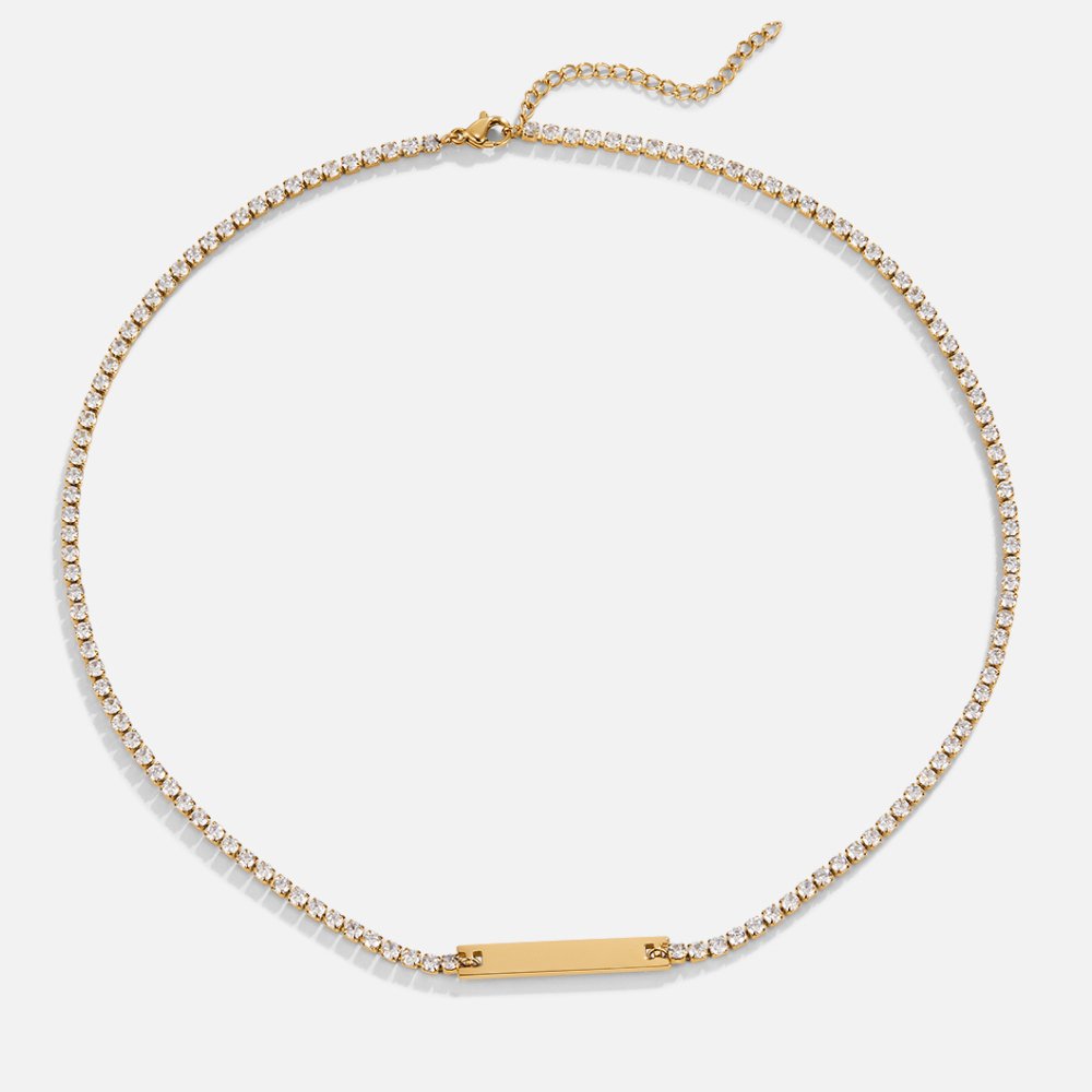 Polished Crystal Strand Necklace – FIORENE