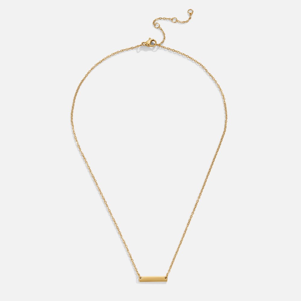 Polished Beam Necklace – FIORENE