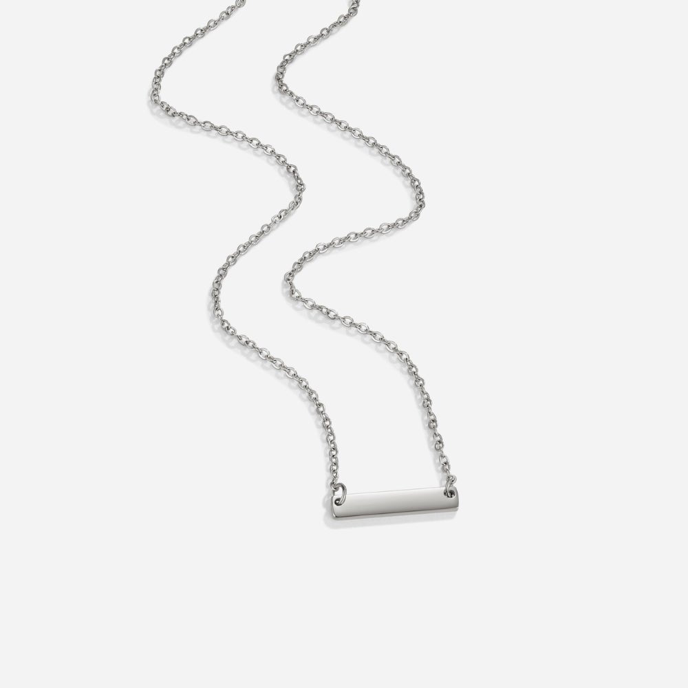 Arctic Minimalist Bar Necklace – FIORENE
