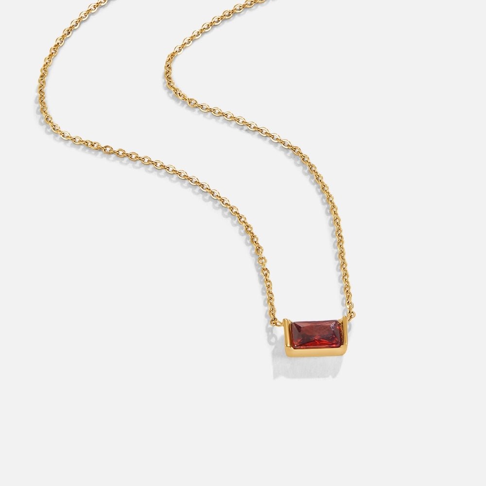 Ruby Radiant Horizon Necklace – FIORENE