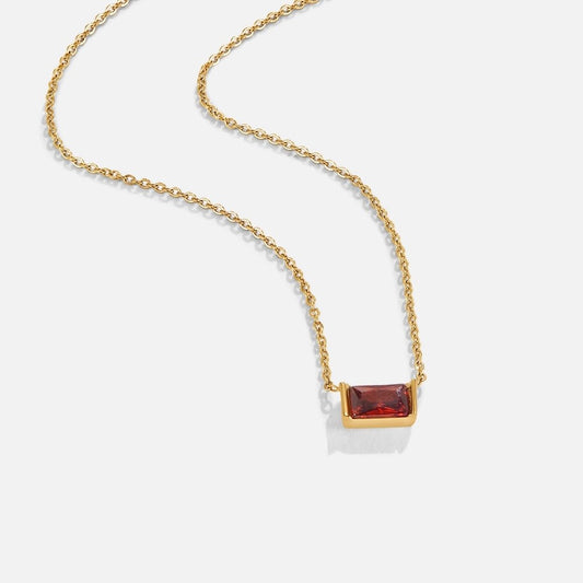 Ruby Radiant Horizon Necklace – FIORENE