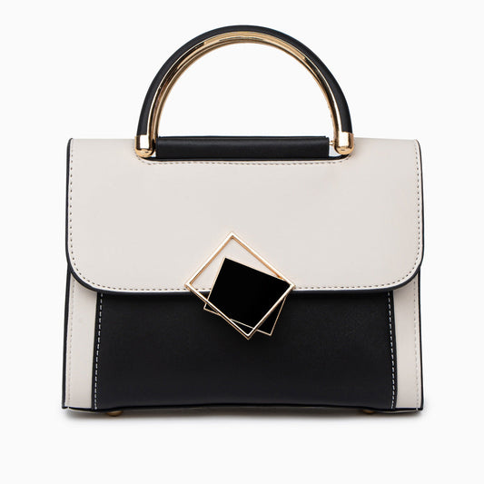 Geometric Elegance Shoulder Bag - FIORENE