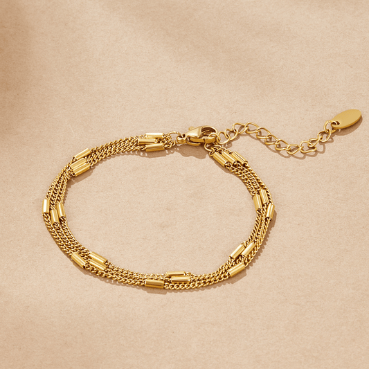 Triple Strand Bar Bracelet – FIORENE