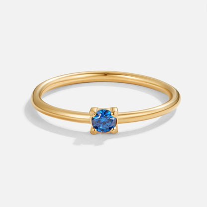 Lapis Solitaire Ring – FIORENE