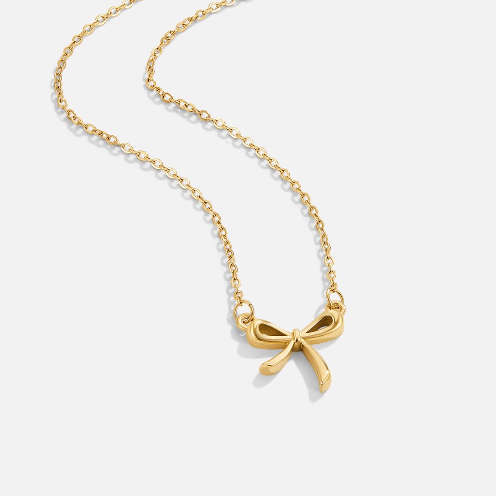 Dainty Knotted Gold Necklace – FIORENE